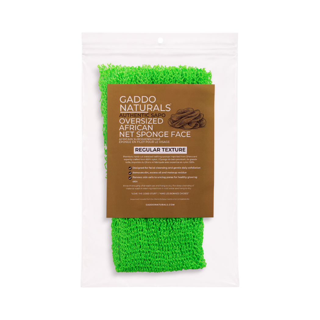 SAPO - Oversized African Net Sponge for Face (Regular Texture)